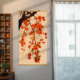 柿柿如意玄关竹编挂画客厅书房卧室竹帘片卷轴挂画走廊茶室竹画