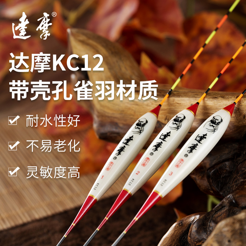 达摩孔雀羽带壳枣核型鲫鱼浮漂