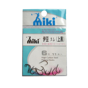 日本三木金miki伊豆有无倒刺高碳鱼钩 日本进口垂钓用品森源制造