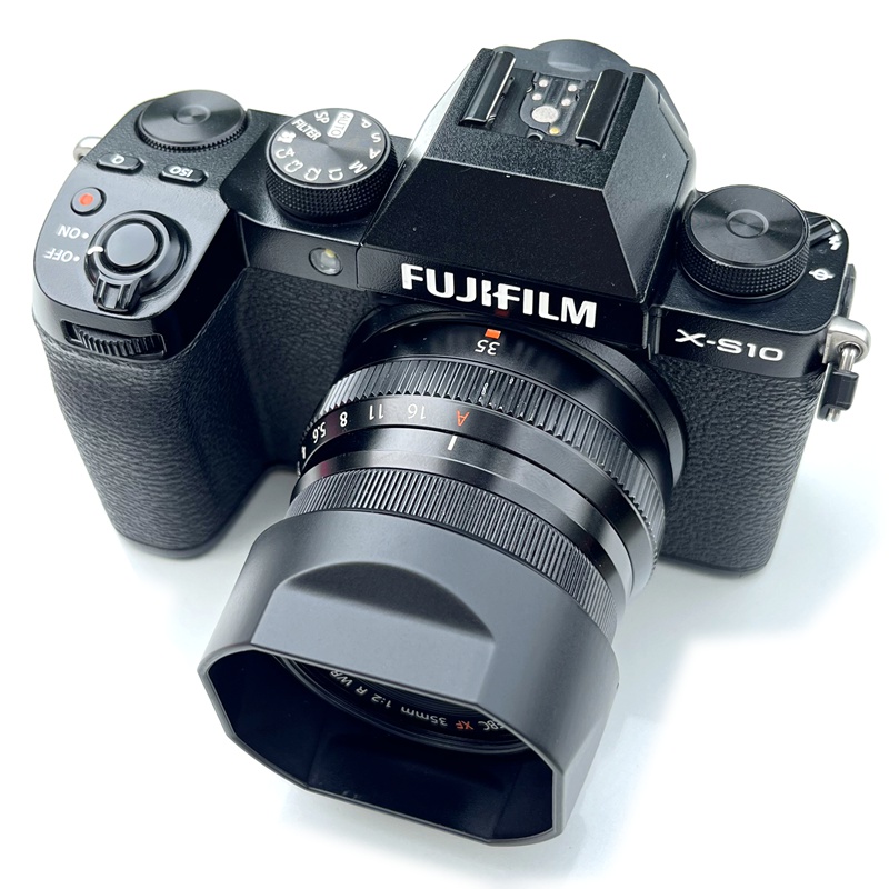 fujifilm富士xf35f2遮光罩 XC35F2 XF23F2镜头复古方形方口遮光罩