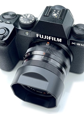 fujifilm富士xf35f2遮光罩 XC35F2 XF23F2镜头复古方形方口遮光罩