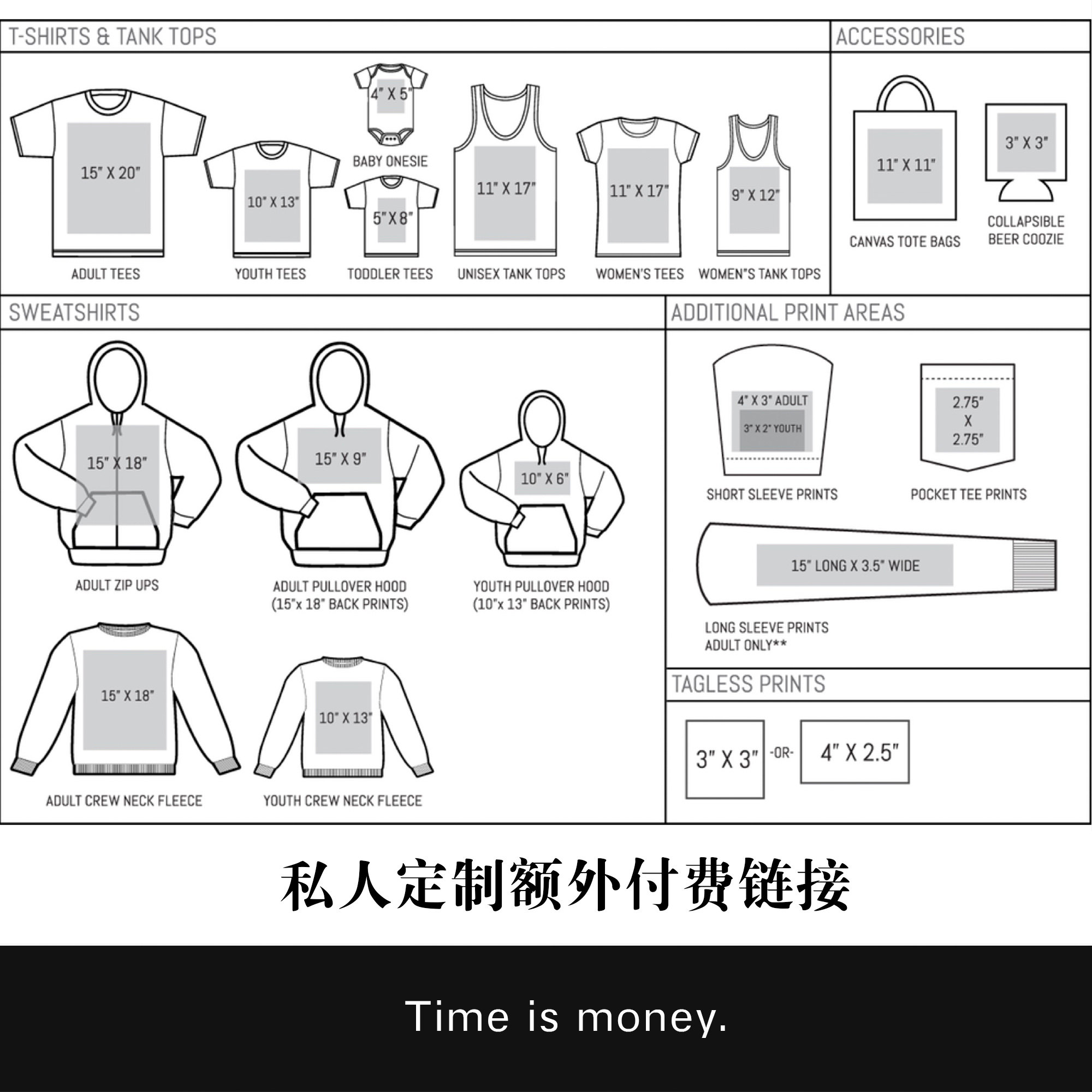直喷烫画额外服务明码标价