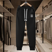 新款 加绒加厚休闲裤 威家运动裤 秋冬季 修身 束脚情侣百搭卫裤 男长裤