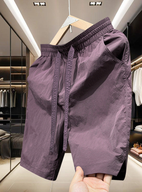 2025夏季新款ins男士五分裤速干男生短裤休闲美式中裤情侣沙滩裤