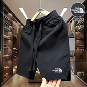 新款 五分裤 男生速干短裤 中裤 2025夏季 休闲男士 刺绣美式 情侣沙滩裤