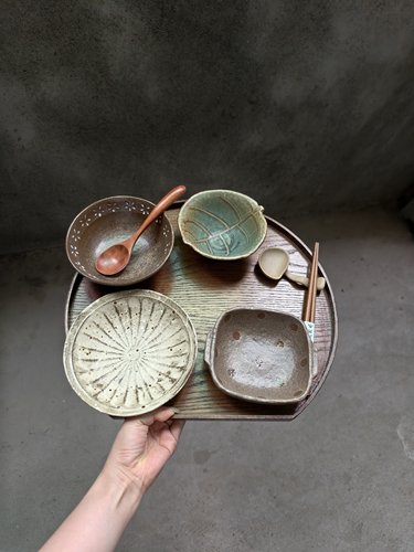 LLHOME  一人食餐具复古早餐餐具减脂餐具分餐制餐具学生早餐打卡