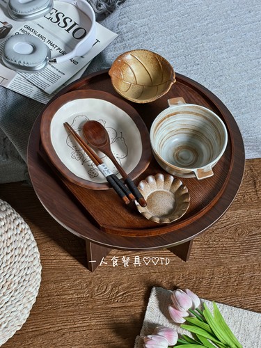 LLHOME 秋梨闲食 一人食餐具分餐制碗盘学生餐具伴手礼餐具礼物