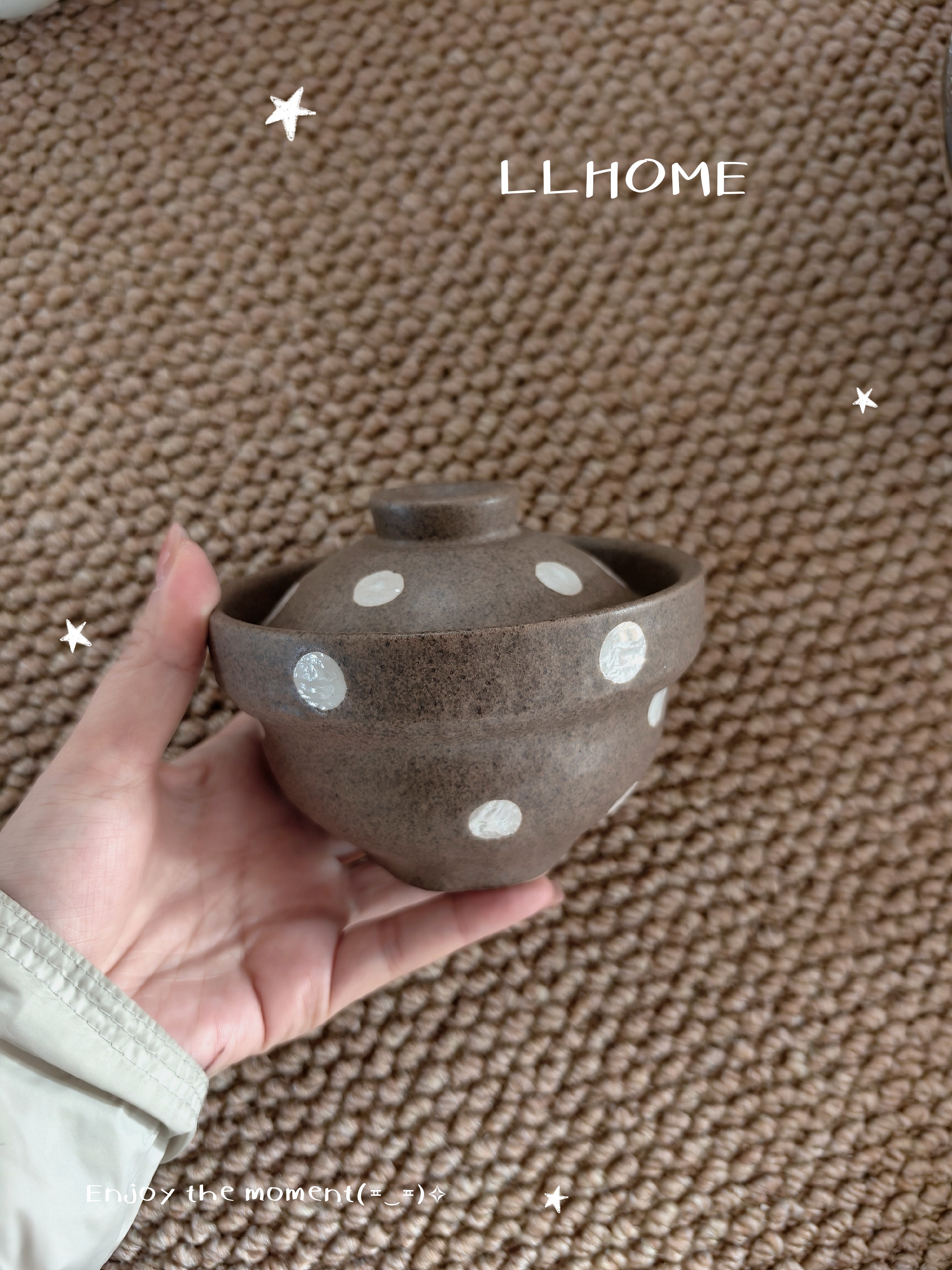 可爱波点脑袋手绘带盖小炖盅蒸蛋碗小汤盅甜品盅,餐饮具,碗,淘宝优惠券,粉丝福利购,淘宝优惠卷