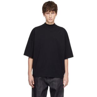 ro风格半高领中袖T恤宽松百搭男女同款