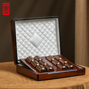 2025高档烤漆木茶叶包装盒黑枸杞西洋参金骏眉红茶小罐茶礼盒空盒