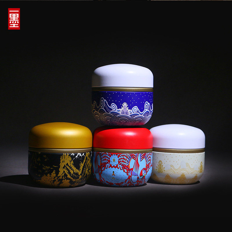 马口铁圆罐四色绿茶茶叶罐铁盒圆形金属茶罐通用包装存储密封罐在类目 餐饮具, 茶具, 茶叶罐中 - 来自Buy2taobao.com提供专业的淘宝代购服务