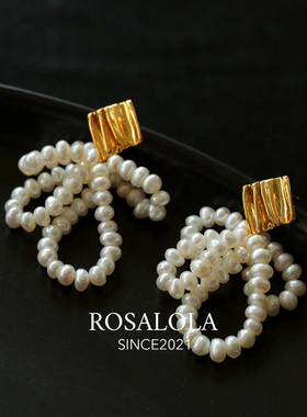 ROSALOLA 蝴蝶结之舞·法式复古耳环·LOLA系列 122212