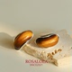ROSALOLA 石光漫语·极简风设计虎眼石耳钉·LOLA系列 010802