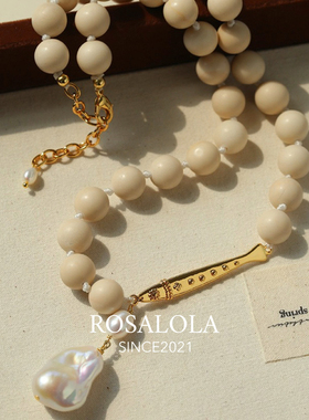 ROSALOLA 慵懒小鱼·法式浪漫复古项链·LOLA系列 122219