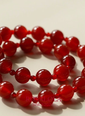 ROSALOLA 许我耀眼·许研风露思同款红玛瑙手串·LOLA系列 010903