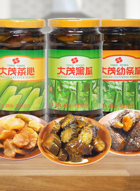 大茂黑瓜幼条瓜菜心385g即食下饭
