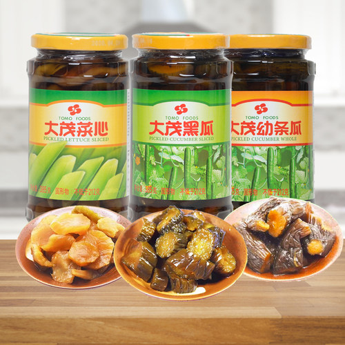 大茂黑瓜幼条瓜菜心385g即食下饭