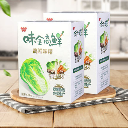 味全高鲜味精500gX2台湾进口全素食增鲜调味料品家用蔬菜鸡精味素