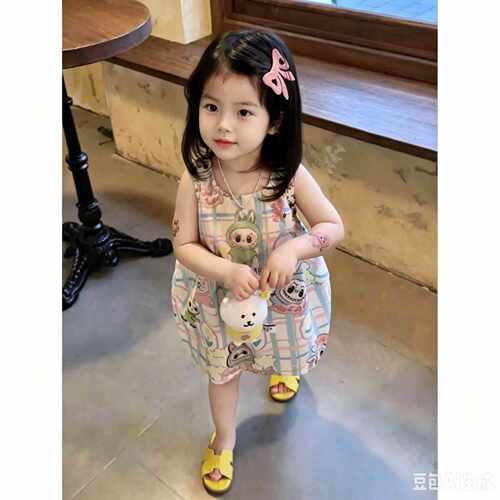 2026新款女童连衣裙夏季纯棉灯笼裙中小童短袖背心裙宝宝公主裙潮