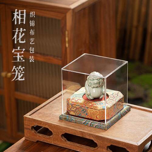 中式锦缎宝笼收纳盒包装盒展示盒