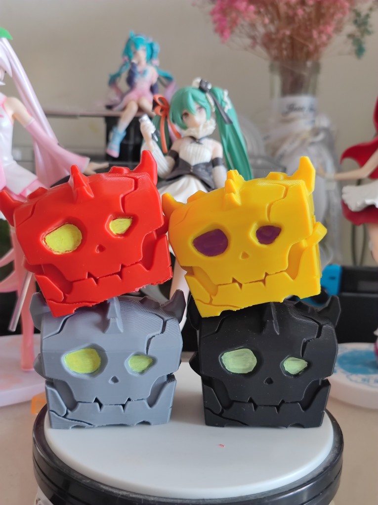 塞尔达荒野之息王国之泪收纳盒波克骷髅宝箱ns卡盒收纳盒3d打印