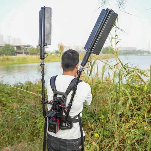 拍摄补光灯架图传背包架t20背架