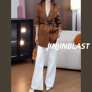 金金宠粉 气质宽松版 MIU系西装 麂皮绒西装 西服25337 春秋款