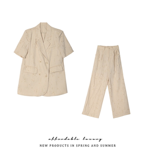 【金金宠粉】夏款短袖西装套