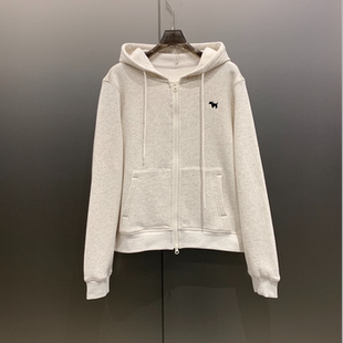 【小雨姐在这里】小狗刺绣抽绳连帽外套女 W7012