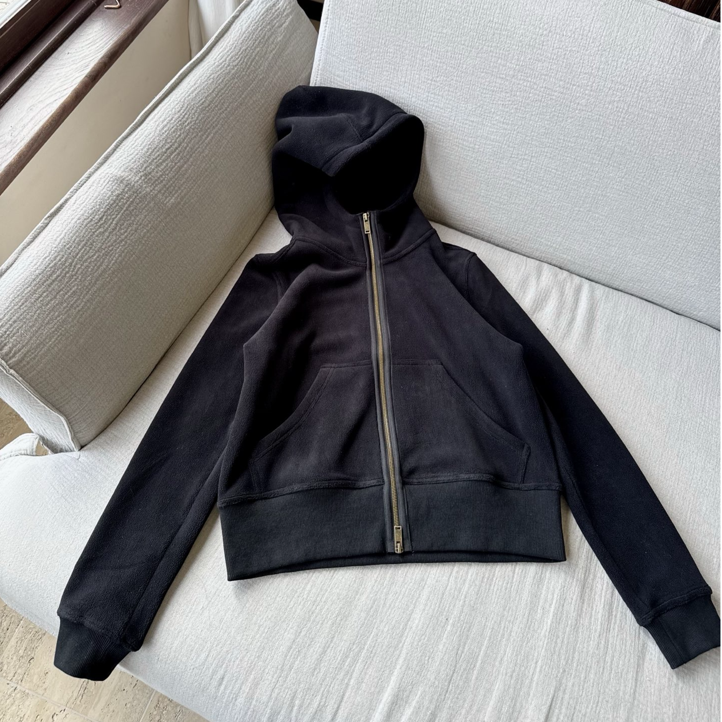 【小雨姐在这里】480G摇粒绒双拉链秋冬高克重连帽外套 WT9116