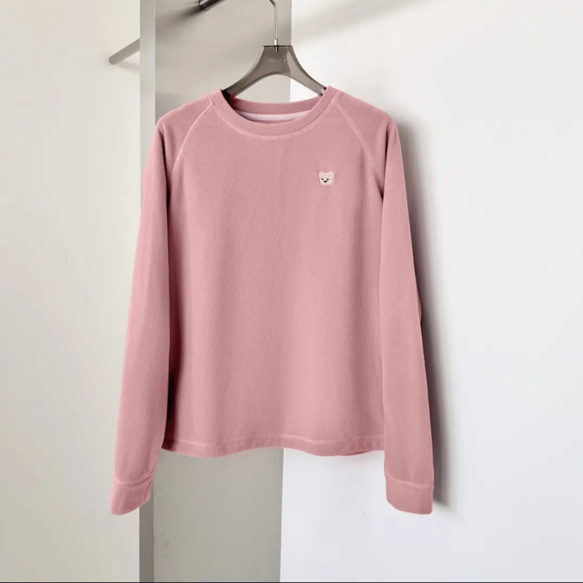 舒适圆领西高地小狗刺绣套头女时尚长袖卫衣 A8032