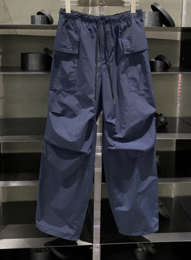 纯色大口袋工装直筒长裤K5020