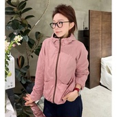 连帽拉链外套女WT6739 双面穿户外加绒春季 小暖炉