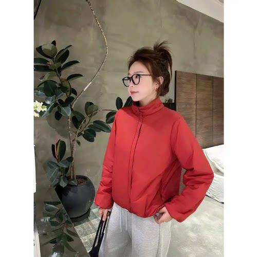 “柔感亲肤”户外轻三防立领短款抽绳棉服外套女 W7163