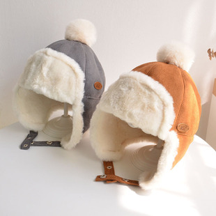 韩国儿童雷锋防风护耳帽男女宝宝帽子秋冬2020年冬季洋气时尚超萌