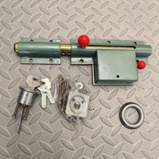 大门锁老式齿条锁防盗锁木门铁门双开门换锁带钥匙单开门锁