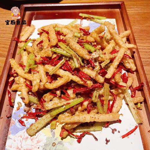荷家鲜芝麻藕条1000g裹粉藕棒藕丝油炸干煸小吃冷冻油炸商用食材
