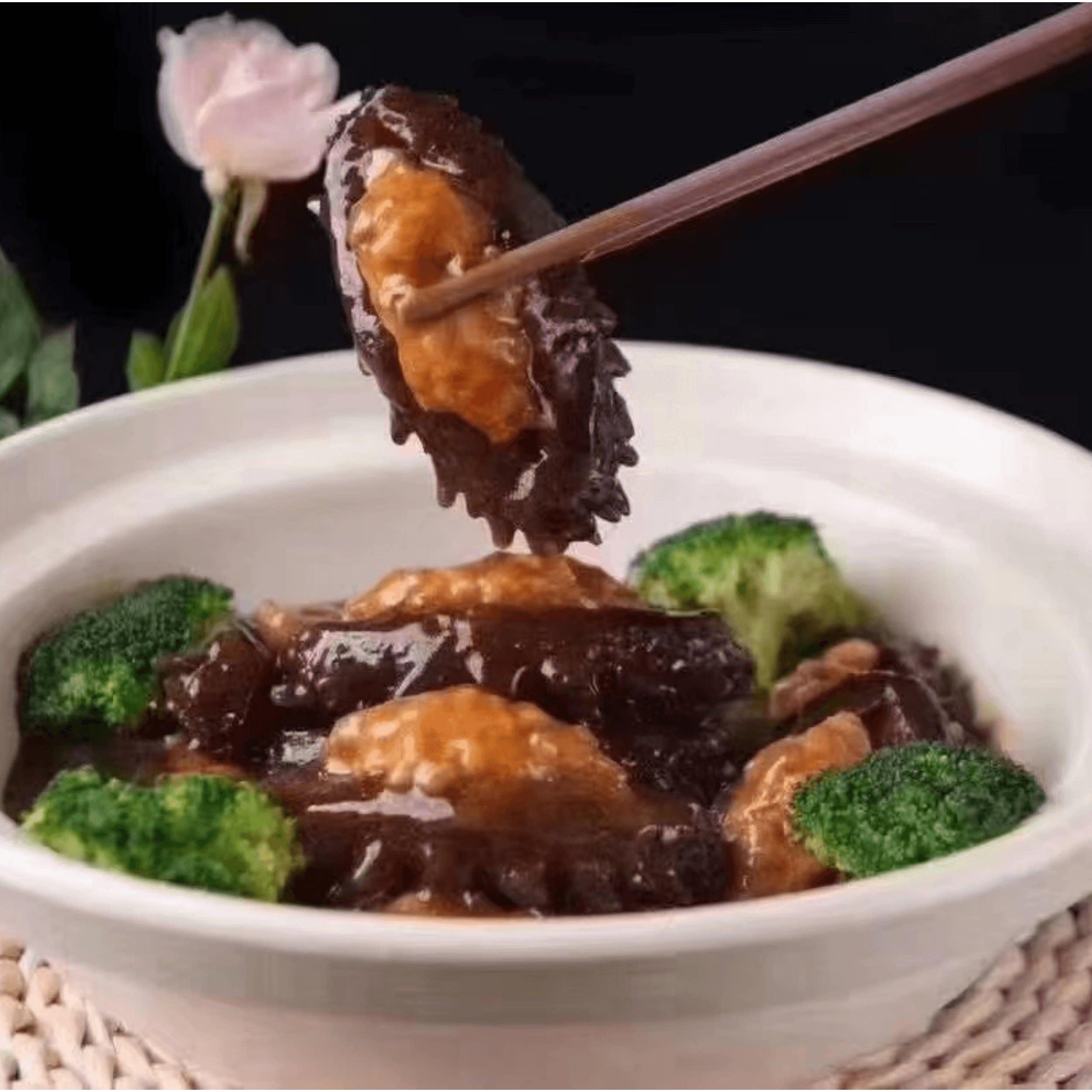 深参相伴海参塞肉素海参酿肉卡德兰刺身10个装酒店餐饮冷冻预制菜