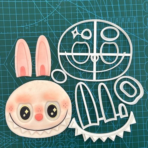 布布头翻糖模具阿布布生日蛋糕切模可爱立体兔子卡通装饰嘟嘟脸