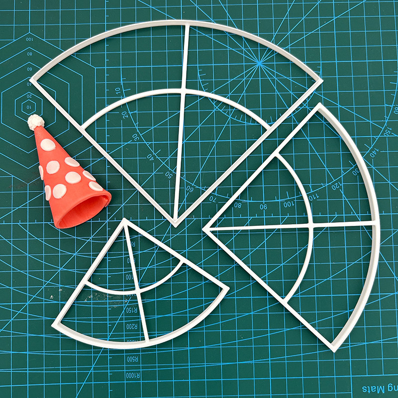 大中小号立体生日帽子切模  翻糖蛋糕diy卡通烘焙模具