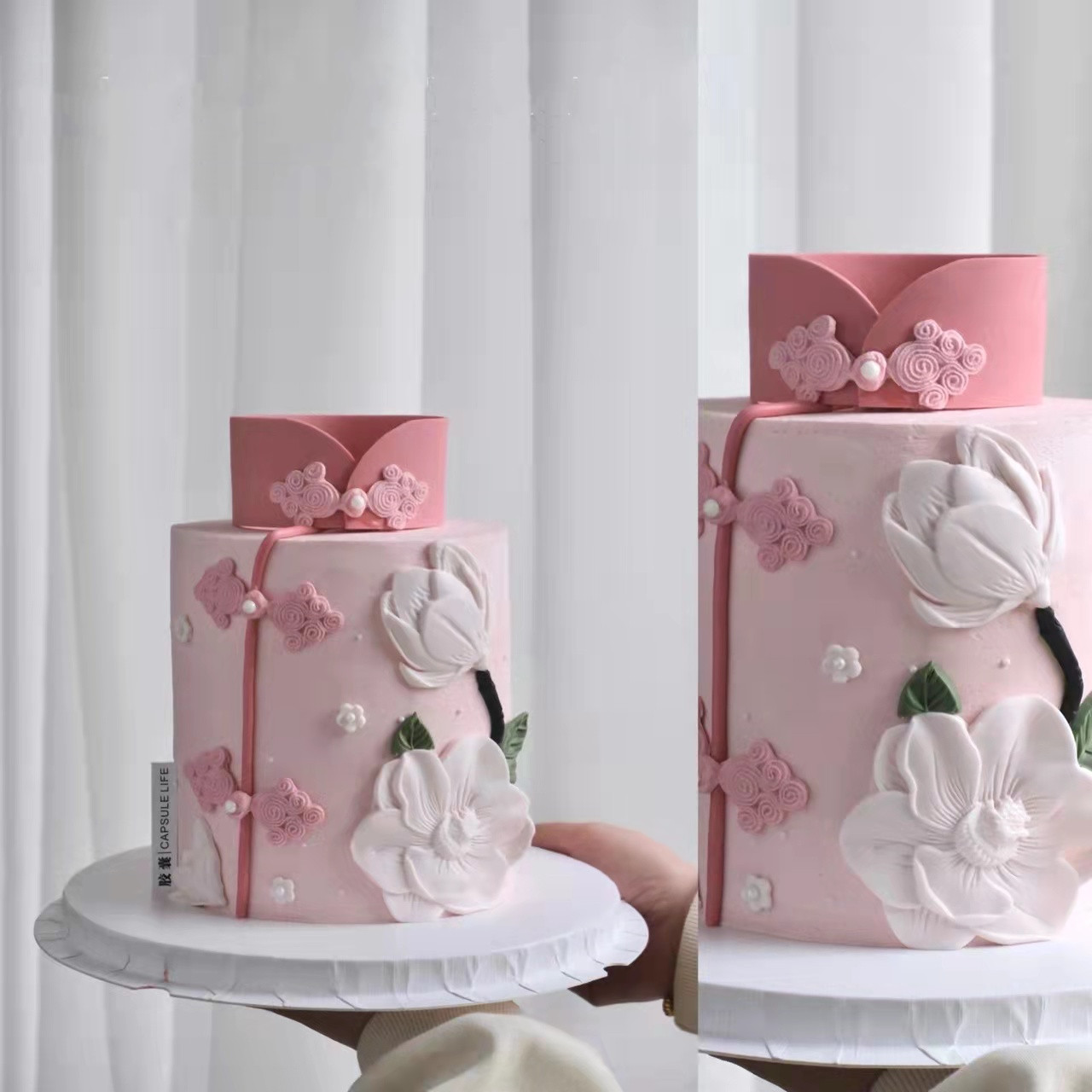 国风荷花莲蓬莲花巧克力模