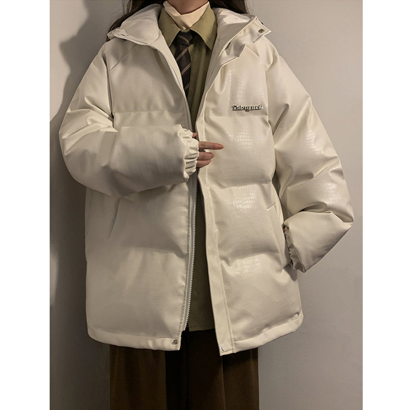 棉衣女宽松大码胖mm200直筒棉服