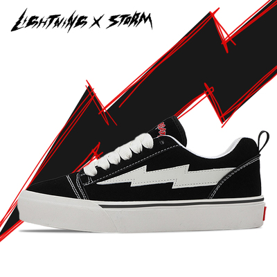 LightningXstorm毕加索画作联名闪电鞋复仇风暴情侣休闲增高板鞋