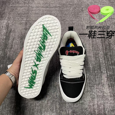 LightningXstorm毕加索画作联名闪电风暴小香风情侣板鞋男女鞋子