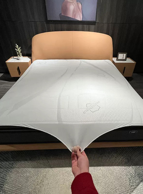 展厅床垫防尘防脏保护罩床笠纱全包透明透气床垫弹力网展示套网纱