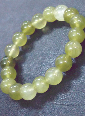 翡翠绿色龙纹水晶玉石手链