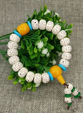 民族风单圈仿星月菩提手串9X13mm手工圆珠地摊电商赠送礼品手链