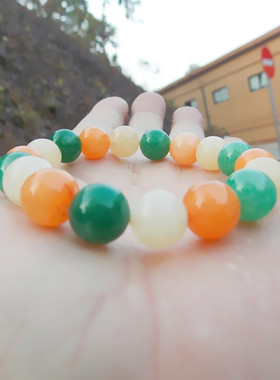 绿东陵福禄寿糖果色少女款风手串