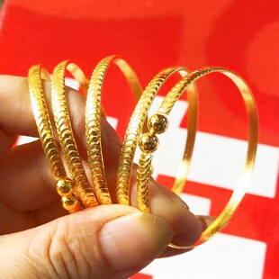 殡葬首饰手镯配件包随葬老人去世金银用品票啃地摊女开口手镯手环