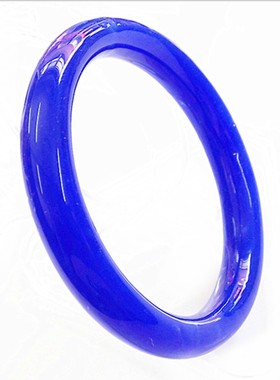 玻璃仿翡翠蓝色紫罗兰石英岩玉